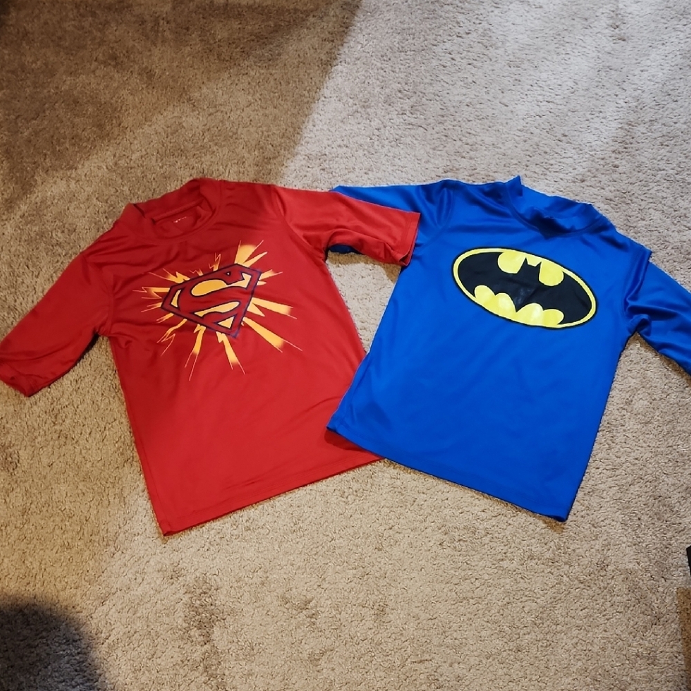 Superman And Batman Rashguards